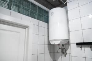 water heater hanging on the wall